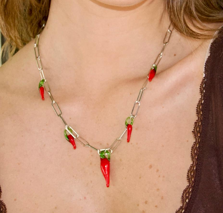 PEPPER POWER - Collier petit & gros piments