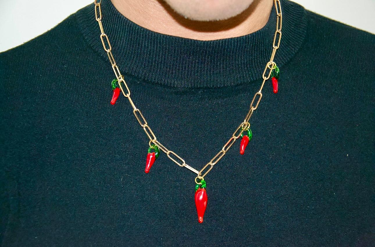 PEPPER POWER - Collier petit & gros piments